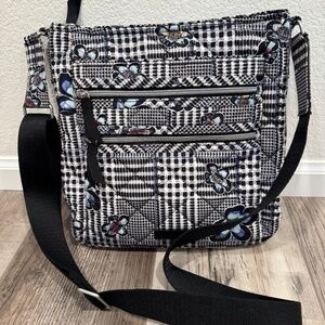 Vera Bradley Women’s Performance Twill Triple Zip Hipster Crossbody Purse